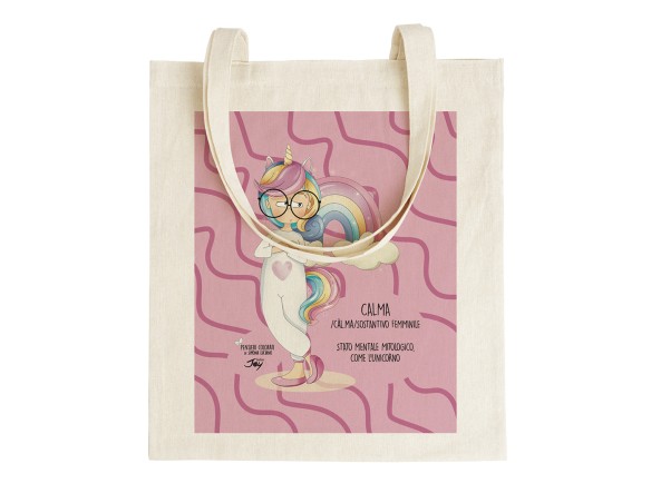 Shopping Bag Borsa di Simona Luciano - TOTE BAG PENSIERI COLORATI – CALMA