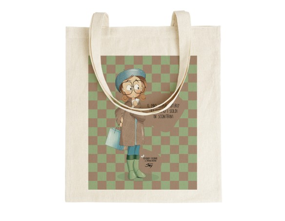 Shopping Bag Borsa di Simona Luciano - TOTE BAG PENSIERI COLORATI – IL MIO SUPER POTERE?