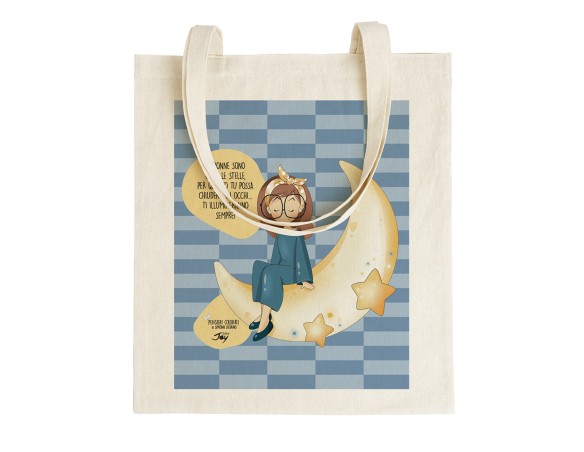 Shopping Bag Borsa di Simona Luciano - TOTE BAG PENSIERI COLORATI – LE DONNE SONO COME LE STELLE