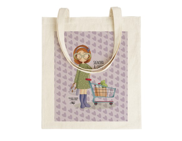 Shopping Bag Borsa di Simona Luciano - TOTE BAG PENSIERI COLORATI – SIGNORA A CHI?