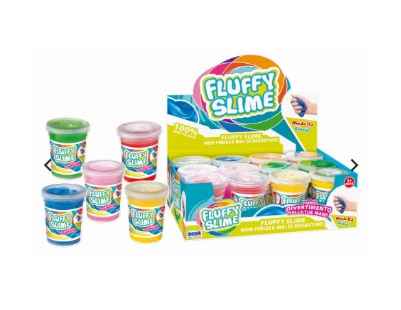 Slime fluffy vasetto 30gr in colori assortiti