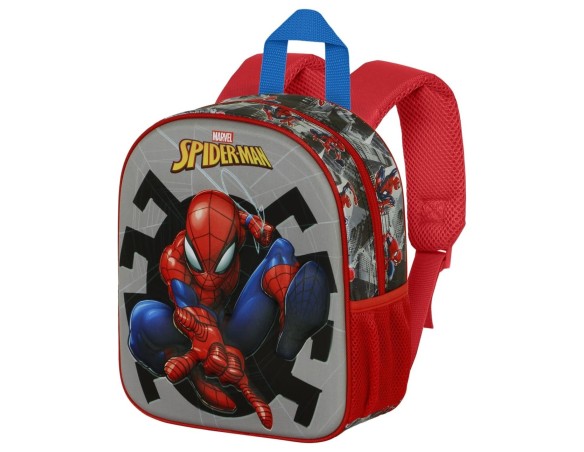 Spiderman | Zaino 3D 30x26x10 per l'asilo o il tempo libero spiderman