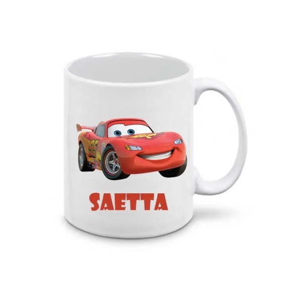 TAZZA CARS CON NOME PERSONALIZZATO