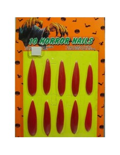 UNGHIE STREGA ROSSI CIAO BLISTER ROSSE LUNGHE 73095