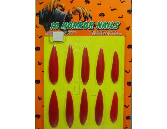 UNGHIE STREGA ROSSI CIAO BLISTER ROSSE LUNGHE 73095