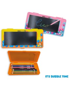 Astuccio Con Lavagna lcd Tinta unita Zoo Bubble Tea 2