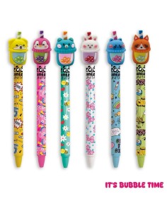 Penna Scatto Cancellabile Tinta unita Zoo Bubble Tea blu... 2