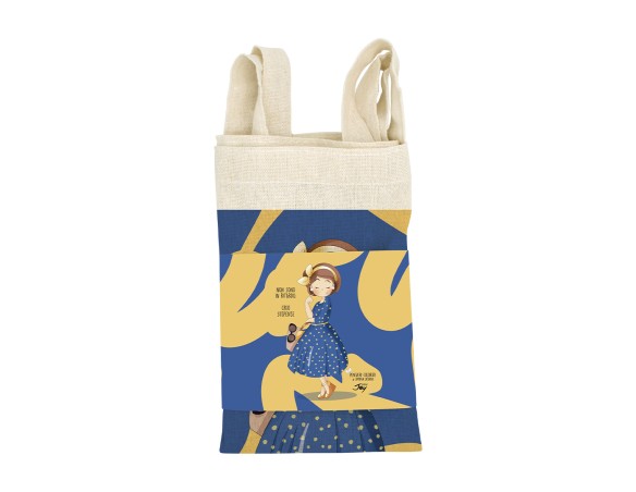 Shopping Bag Borsa di Simona Luciano - TOTE BAG PENSIERI COLORATI – NON SONO IN RITARDO