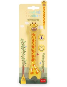 Legami ! | Penna a Sfera Giraffe con Base - Stand-Ink...