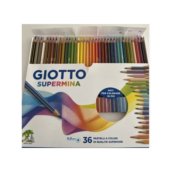 COLORI PASTELLO PASTELLI GIOTTO SUPERMINA FILA...