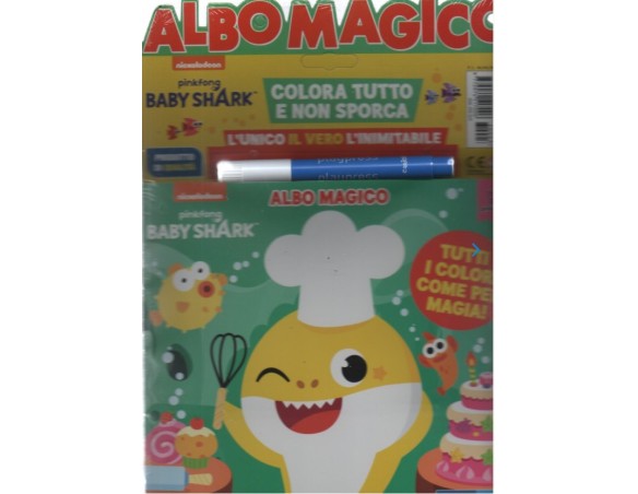 Albo magico - n. 3 - baby shark - bimestrale + pennarello