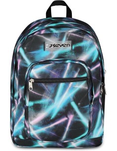 Seven Zaino Scuola FREETHINK, Doppio Scomparto, Blu, 34...