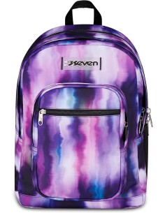 Seven Zaino Scuola FREETHINK, Doppio Scomparto, Viola, 34...
