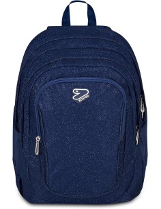 Seven Zaino Scuola SHINY TECH, Doppio Scomparto, Blu,...