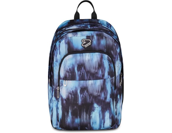 Seven Zaino Scuola The Double Pro XXL Detach, Blu, 34 L, Doppio Scomparto, Cuffie wireless incluse, Zaino Staccabile e reversib
