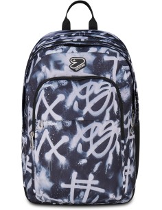 Seven Zaino Scuola The Double Pro XXL Detach, Nero, 34 L,...