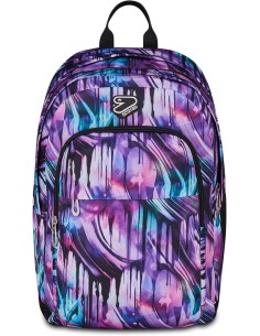 Seven Zaino Scuola The Double Pro XXL Detach, Viola, 34...