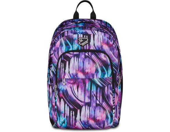 Seven Zaino Scuola The Double Pro XXL Detach, Viola, 34 L, Doppio Scomparto, Cuffie wireless incluse, Zaino Staccabile e revers