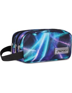 Seven Portapenne Scuola FREETHINK, Blu, Rosa, Astuccio...