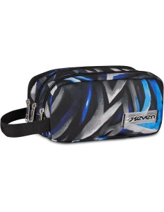 Seven Portapenne Scuola FREETHINK, Blu,Grigio, Astuccio...