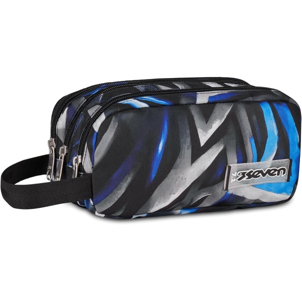 Seven Portapenne Scuola FREETHINK, Blu,Grigio,...