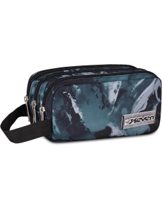 Seven Portapenne Scuola FREETHINK, Grigio, Astuccio...