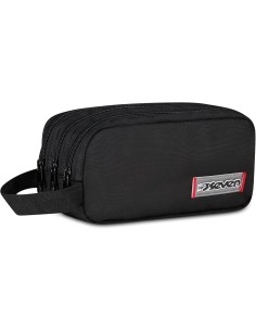 Seven Portapenne Scuola FREETHINK, Nero, Astuccio Triplo...