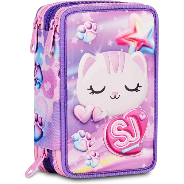 SJ GANG STYLE JAM GANG Astuccio Scuola 3 Zip 3D...