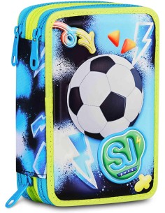 SJ GANG STYLE JAM GANG Astuccio Scuola 3 Zip 3D GLOWGAME,...