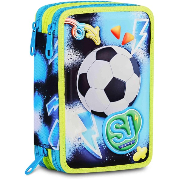 SJ GANG STYLE JAM GANG Astuccio Scuola 3 Zip 3D...