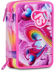 SJ GANG STYLE JAM GANG Astuccio Scuola 3 zip JOYFUL PINS...