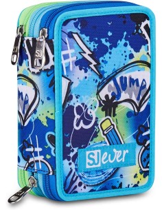 SJ GANG STYLE JAM GANG Astuccio Scuola 3 Zip, Sj Ever...