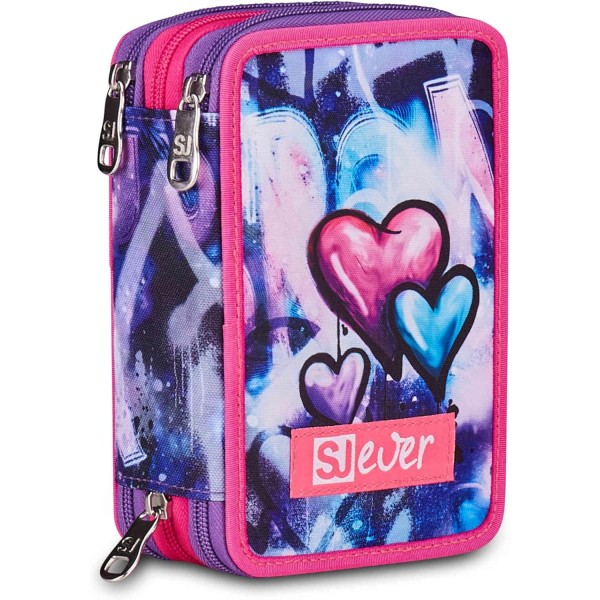 SJ GANG STYLE JAM GANG Astuccio Scuola 3 Zip,...