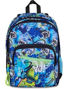 SJ GANG STYLE JAM GANG Zaino Scuola Doppio Scomparto, Sj...