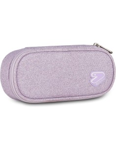 Seven Bustina Scuola Round Plus Big Tech Shiny, Lilla,...