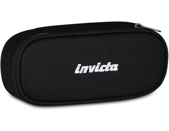 Invicta Portapenne Scuola LIP, Nero, Astuccio con organizer e passanti elastici portapenne, Taschino interno con zip, Accessori