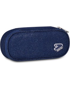 Seven Portapenne Scuola Round Plus SHINY TECH, Blu,...