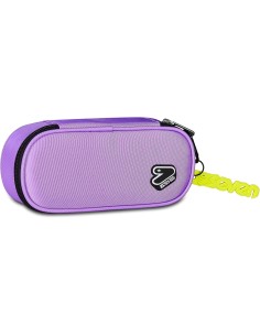 Seven Portapenne Scuola Round Plus TECH LINE, Rosa,...