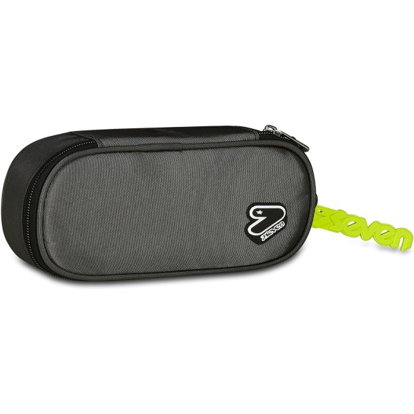 Seven Portapenne Scuola Round Plus, Grigio,...