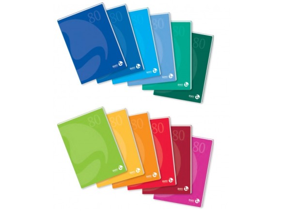 Maxi Quaderno A4 brossurato 192 fogli 80gr a quadretti piccoli da 5 mm O RIGO BM