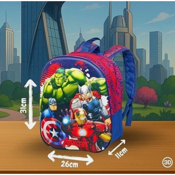 Avengers | Zaino 3D 31cm per l'asilo o il tempo...