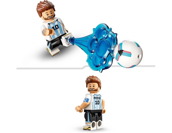 LEGO Editions Lionel Messi – 43011 Highlights Calcistici Giocattolo - Modello 3D da Esposizione con Minifigure da Collezione -