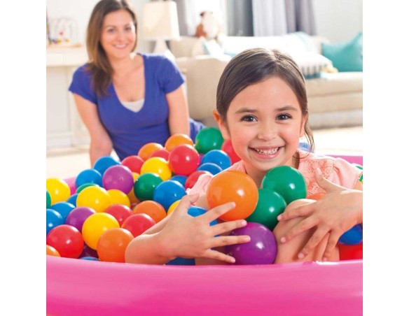 INTEX SET 100 PALLINE COLORI ASSORTITI CM 8 49600
