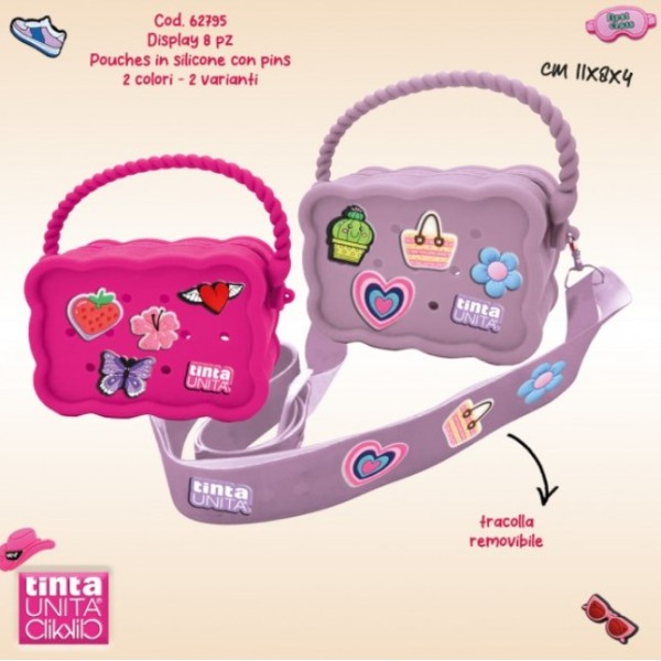 BORSA Pouch Silicone TintaUnita Clik 11x8x4cm...
