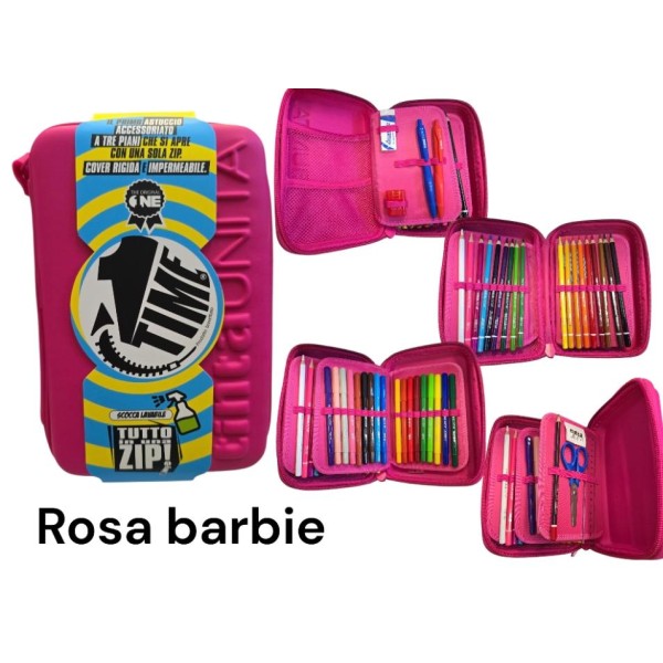 Astuccio Completo One Time Fucsia Rosa Barbie 3...