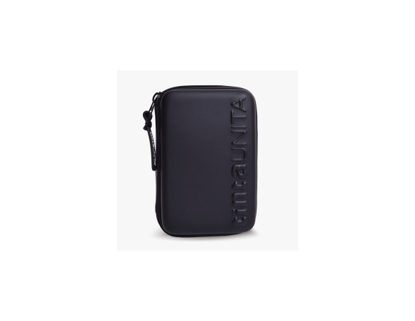 Astuccio Completo One Time Nero 3 piani una zip TintaUNITA con 18 Pastelli, 18 Pennarelli, 1 Penna Blu, 1 Penna Rossa, una Gomm