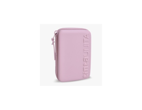 Astuccio Completo One Time Rosa 3 piani una zip TintaUNITA con 18 Pastelli, 18 Pennarelli, 1 Penna Blu, 1 Penna Rossa, una Gomm