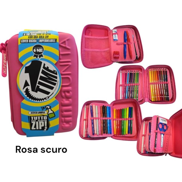 Astuccio Completo One Time Rosa Scuro 3 piani...