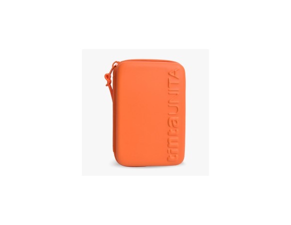 Astuccio Completo One Time Rosso chiaro 3 piani una zip TintaUNITA con 18 Pastelli, 18 Pennarelli, 1 Penna Blu, 1 Penna Rossa, 