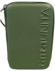 Astuccio Completo One Time Verde Militare 3 piani una zip...